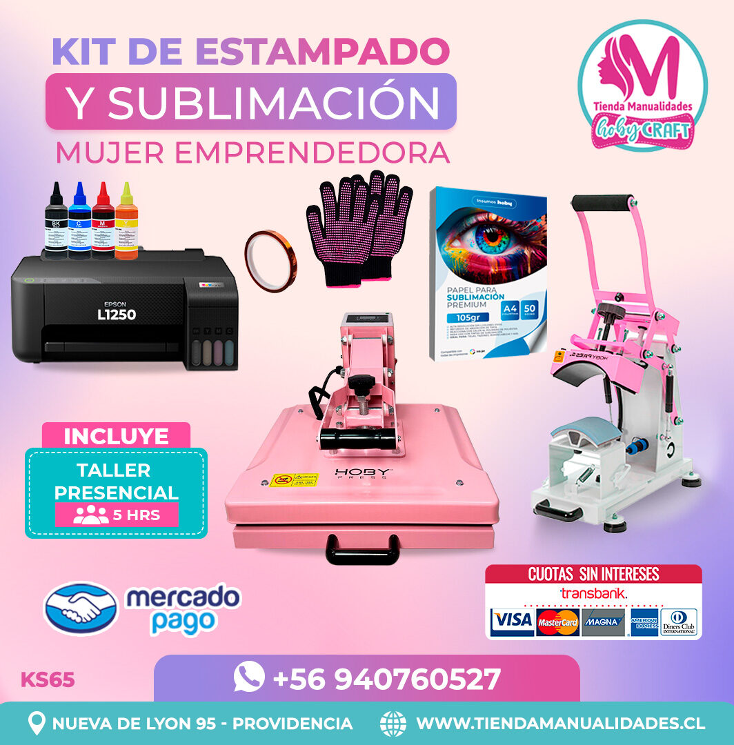 KS65 Kit Sublimación y Estampado - Entrega Inmediata