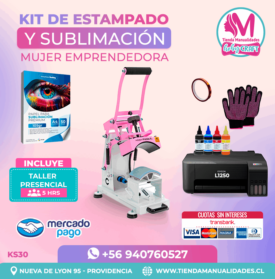 KS30 Kit Sublimación y Estampado - Entrega Inmediata