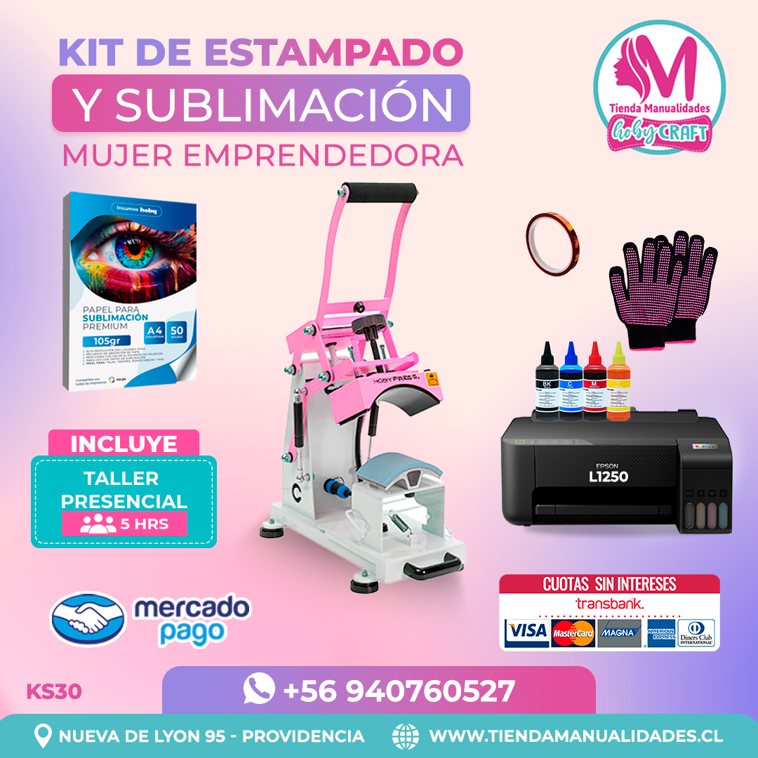KS30 Kit Sublimación y Estampado - Entrega Inmediata