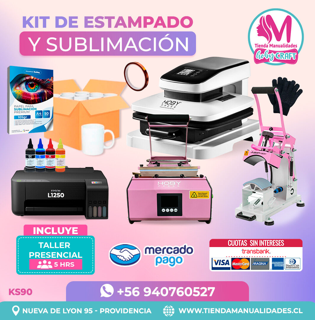 KS90 Kit Sublimación y Estampado - Entrega Inmediata
