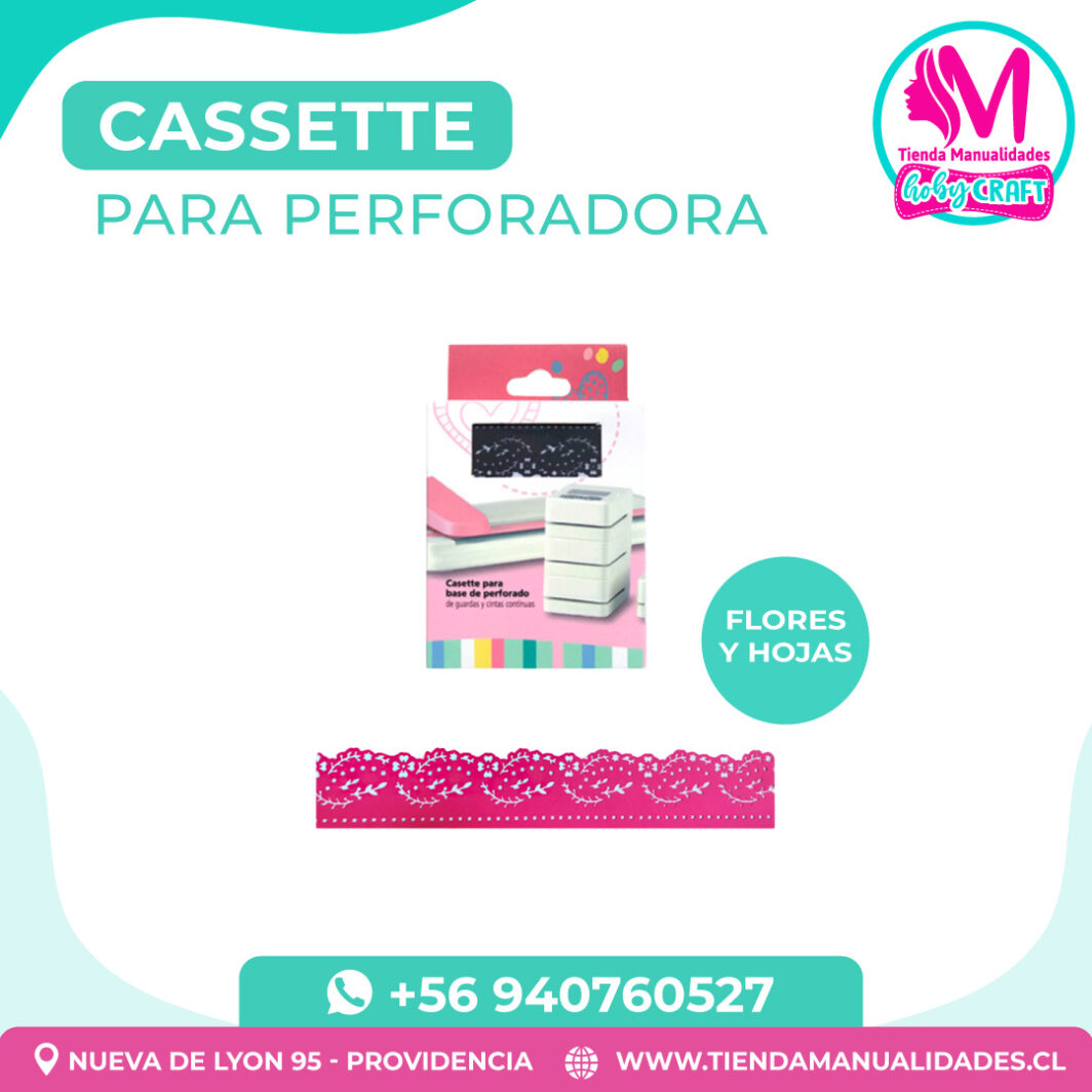 PH40 Casette para Base de Perforadora Flores y hojas - Entrega inmediata