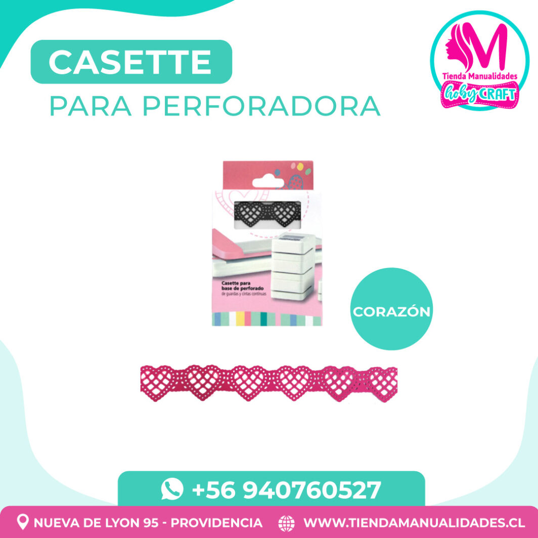PH60 Casette para Base de Perforadora Corazón - Entrega inmediata