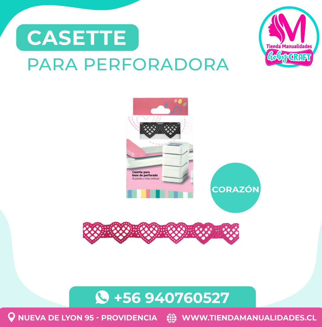 PH60 Casette para Base de Perforadora Corazón - Entrega inmediata