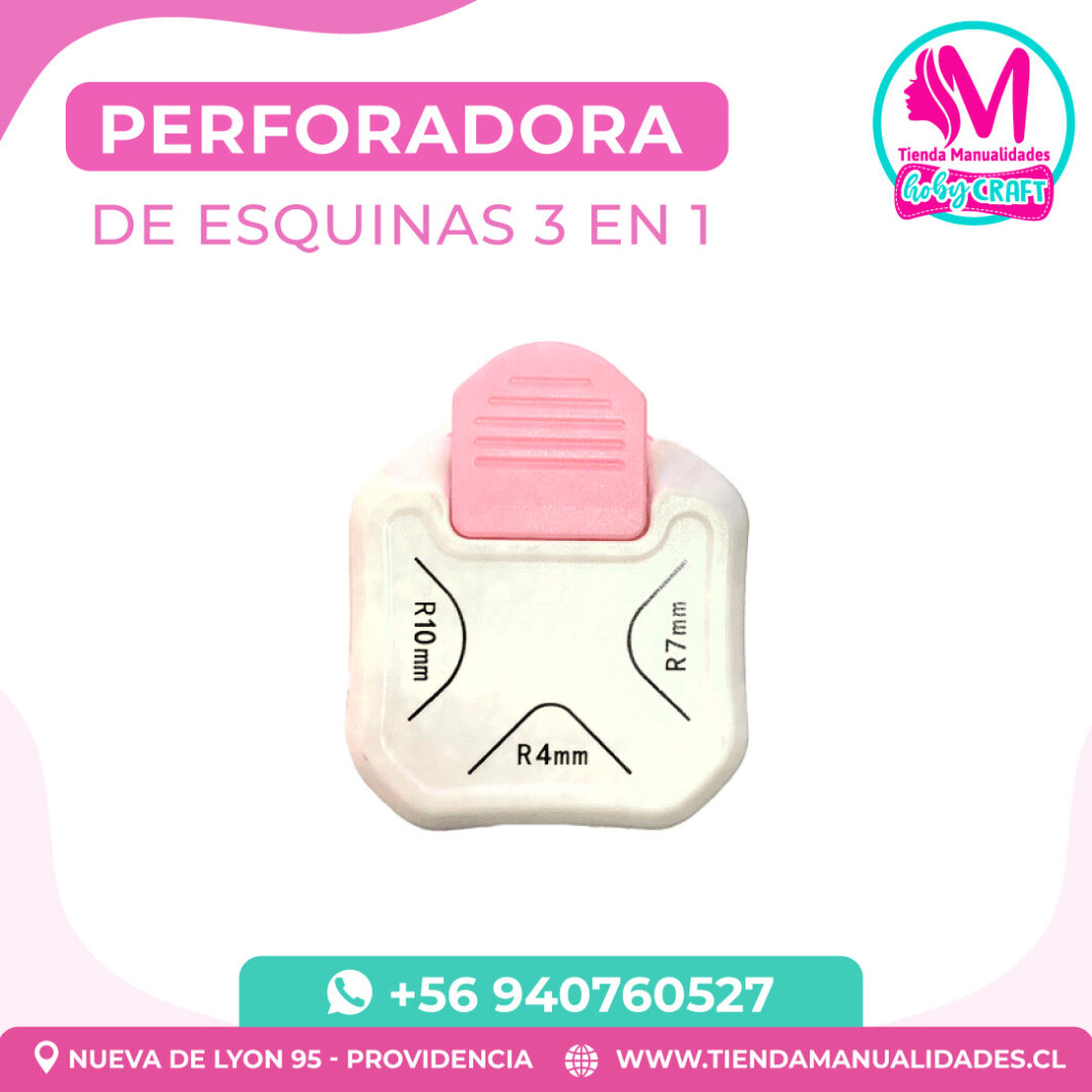 PH303 Perforadora de esquinas 3 en 1 - Entrega inmediata