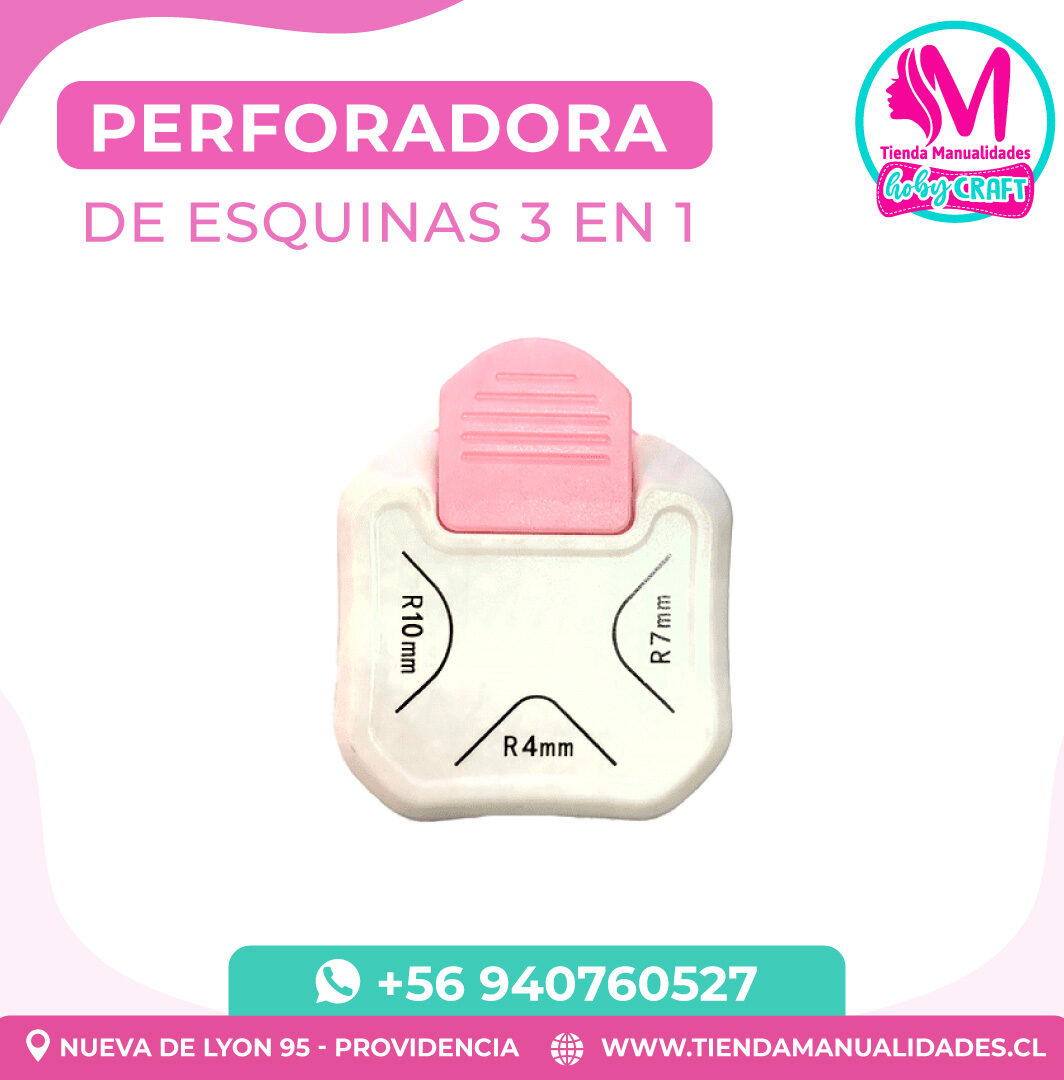 PH303 Perforadora de esquinas 3 en 1 - Entrega inmediata