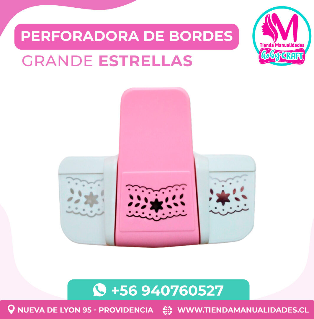 PH95 Perforadora de bordes grande Estrellas - Entrega inmediata
