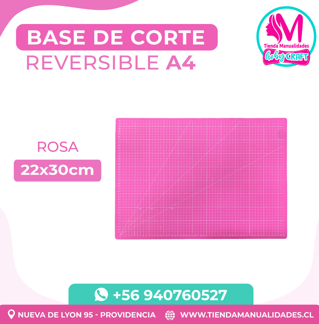 BC15 Base de Corte Hoby A4 rosada - Entrega inmediata