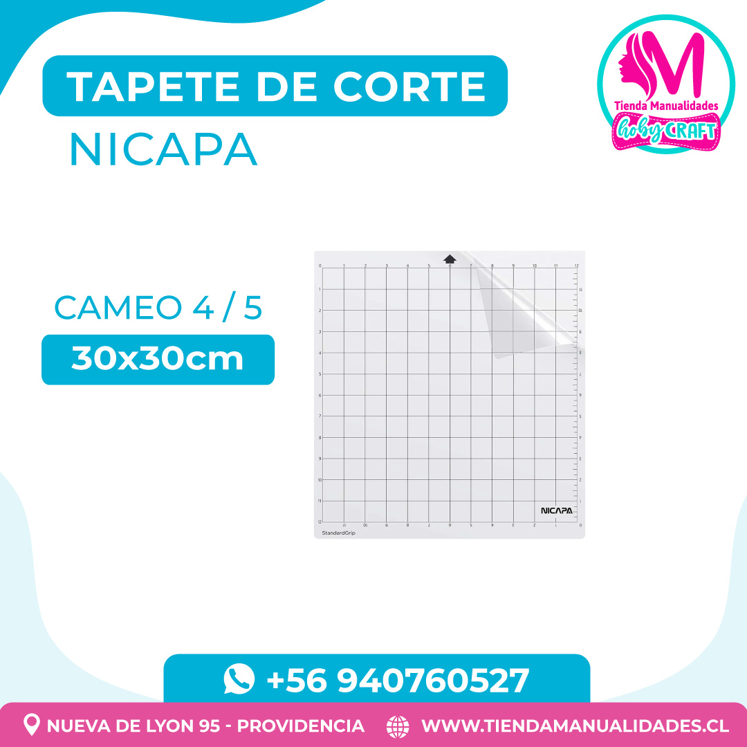 TC25 Tapete de Corte Nicapa Cameo 4/5 30x30cm - Entrega inmediata
