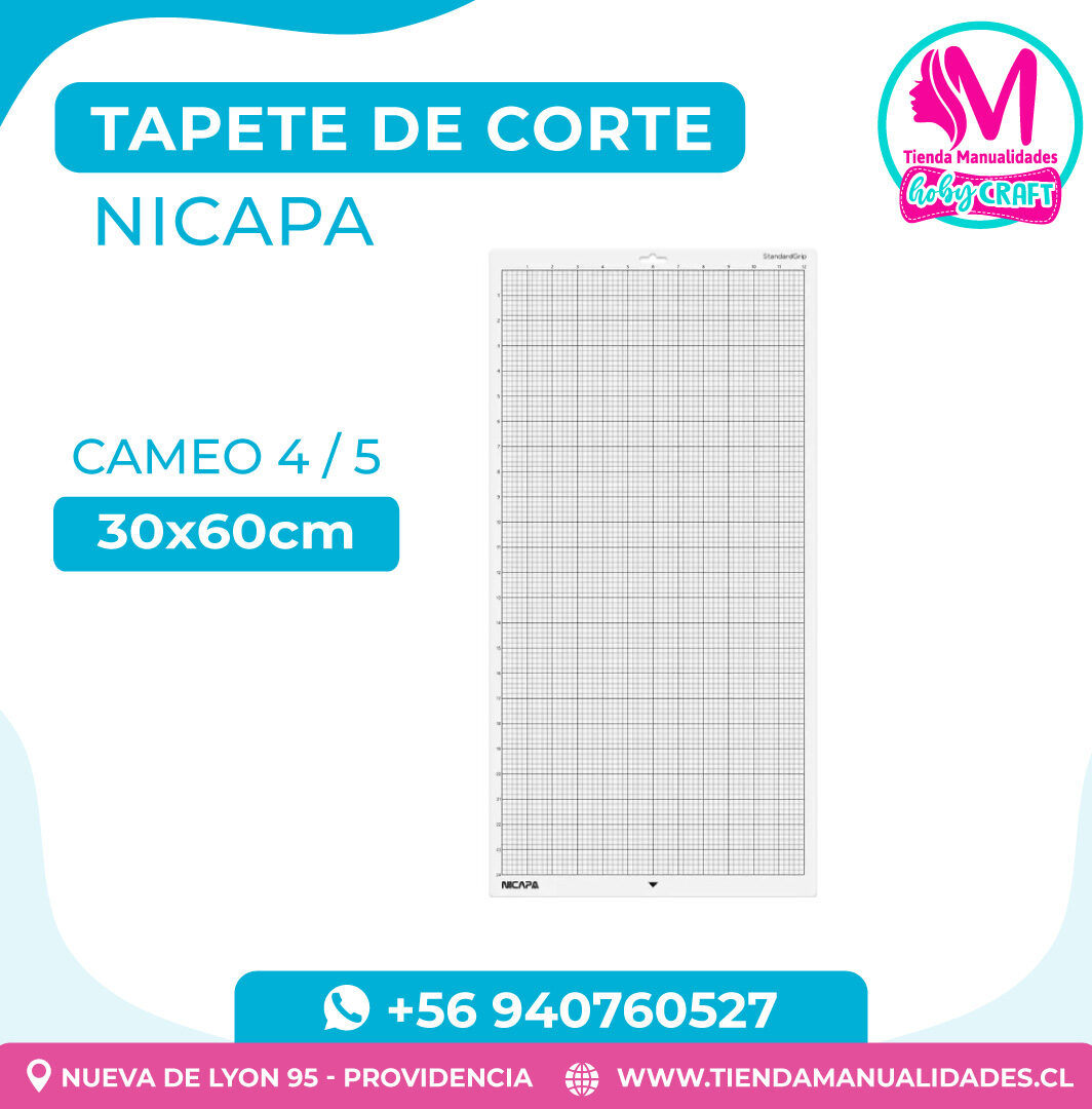 TC30 Tapete de Corte Nicapa Cameo 4/5 30x60cm - Entrega inmediata