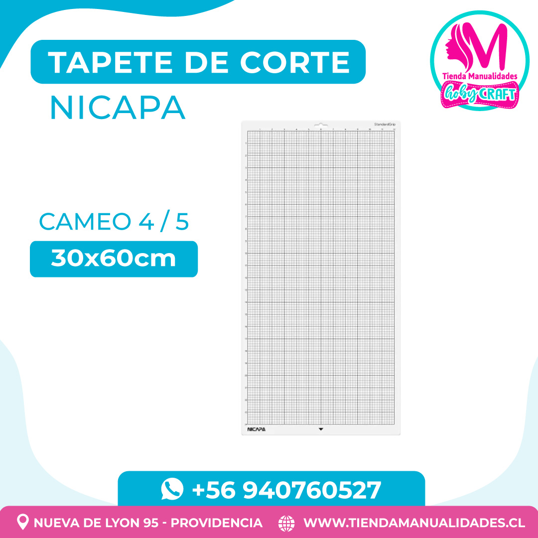 TC30 Tapete de Corte Nicapa Cameo 4/5 30x60cm - Entrega inmediata