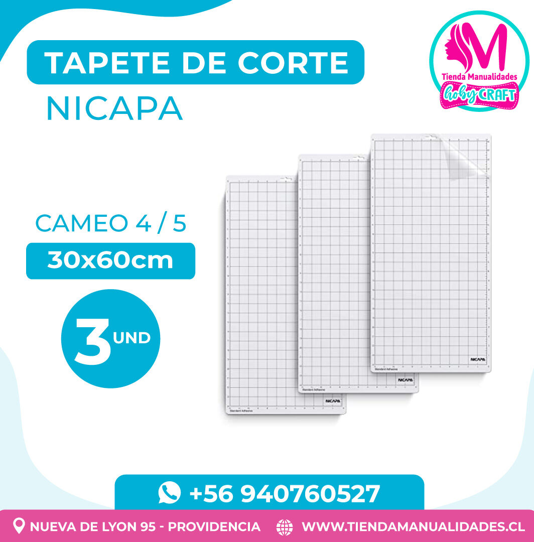 TC40 Tapete de Corte Nicapa Cameo 4/5 30x60cm 3 unidades - Entrega inmediata