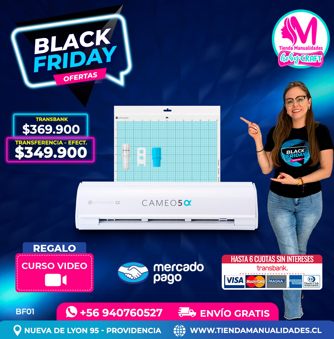BF01 Kit Silhouette Cameo 5 Alfa blanca - Entrega inmediata
