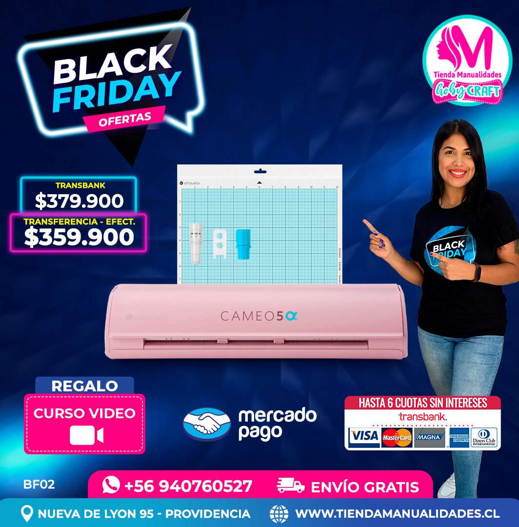 BF02 Kit Silhouette Cameo 5 Alfa rosada - Entrega inmediata