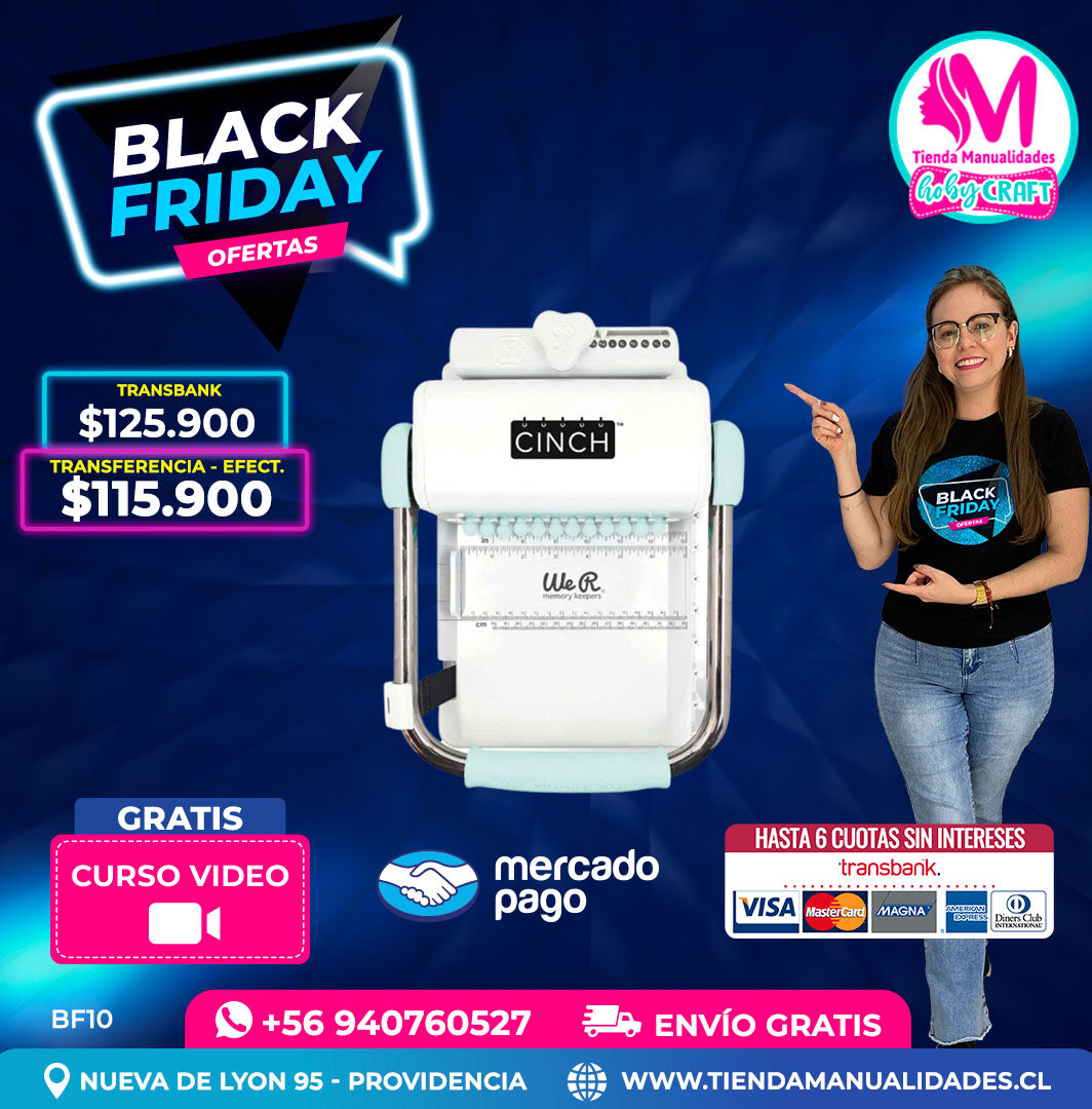 BF10 Encuadernadora Cinch verde – Envío gratis