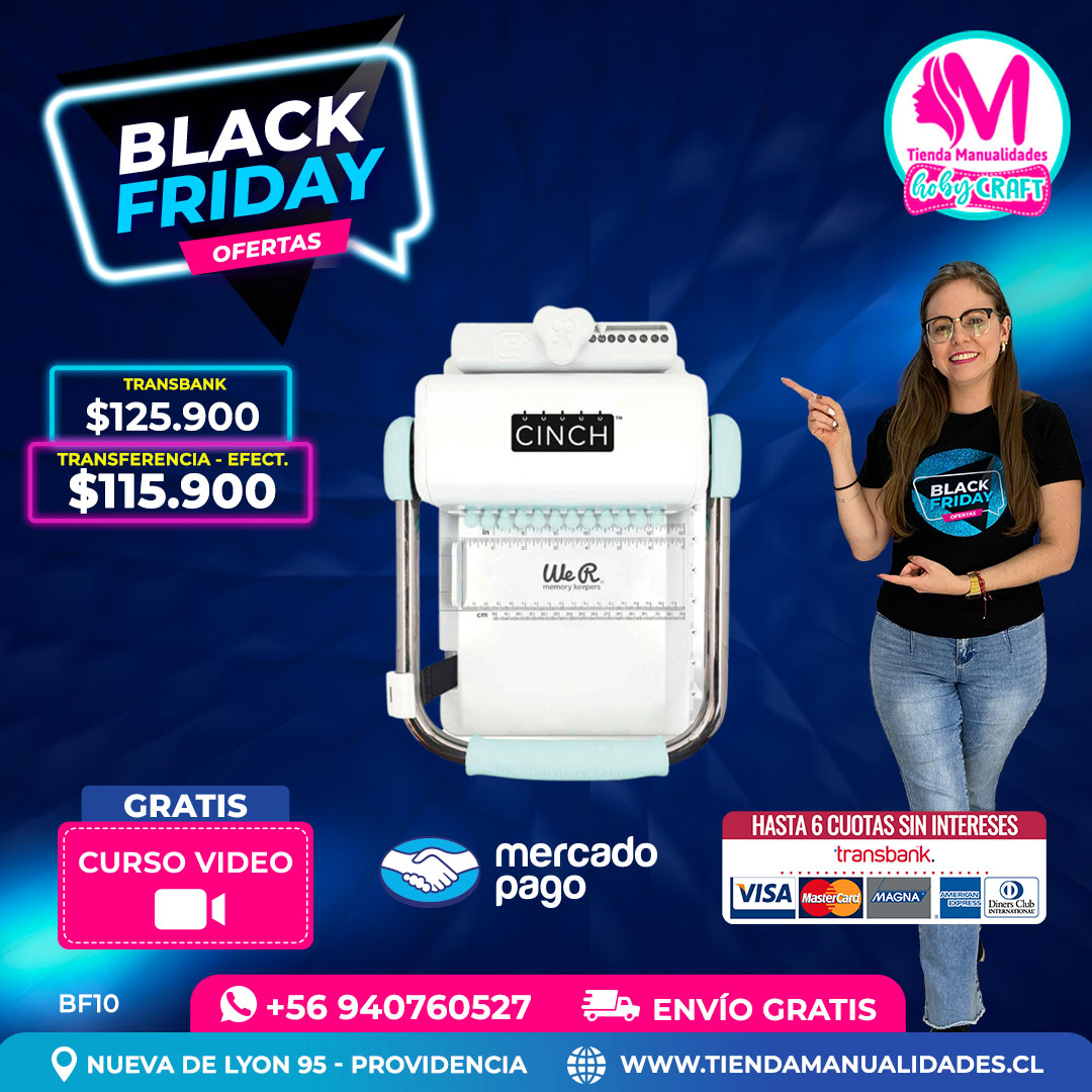 BF10 Encuadernadora Cinch verde – Envío gratis