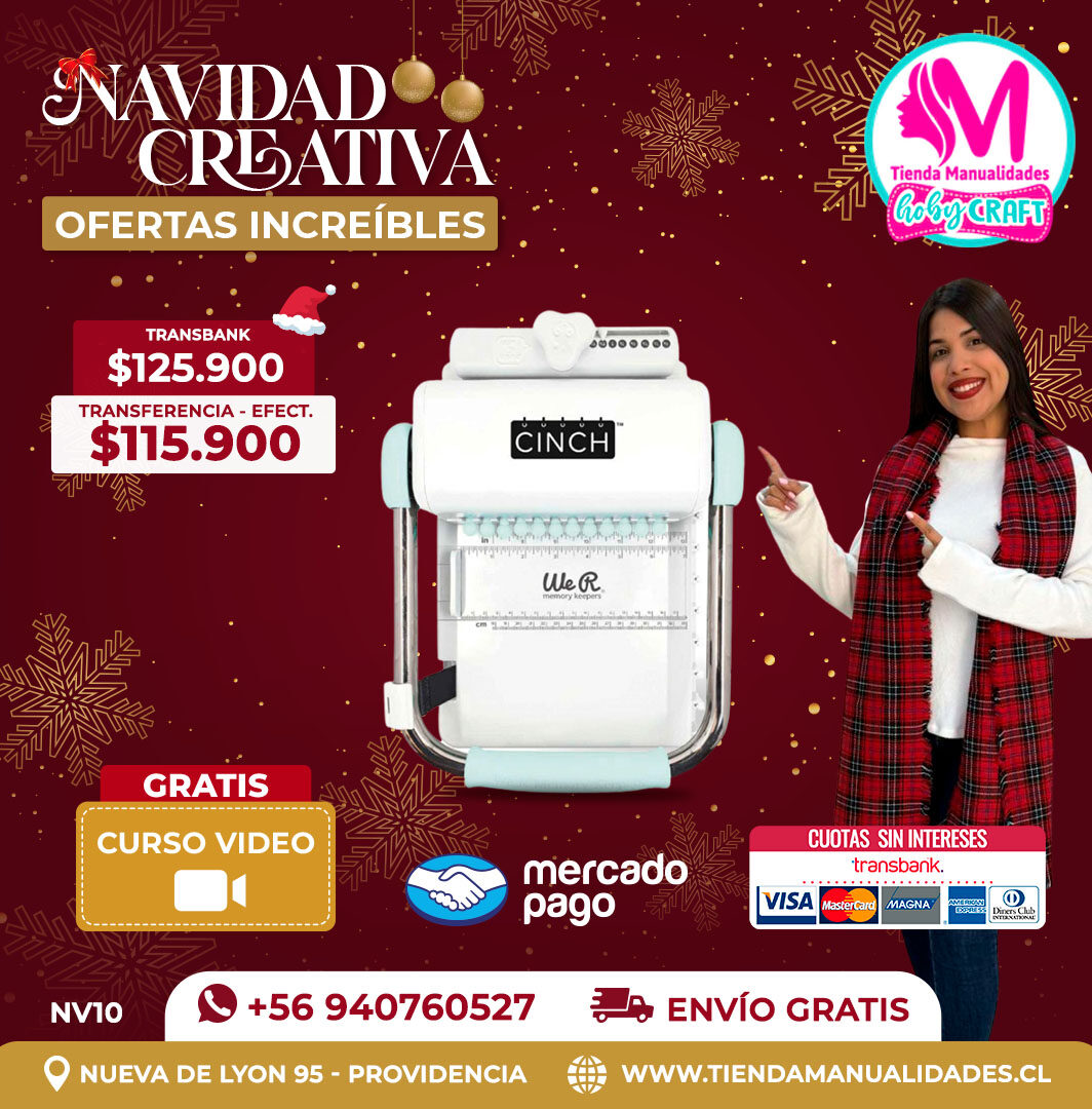 NV10 Encuadernadora Cinch verde – Envío gratis