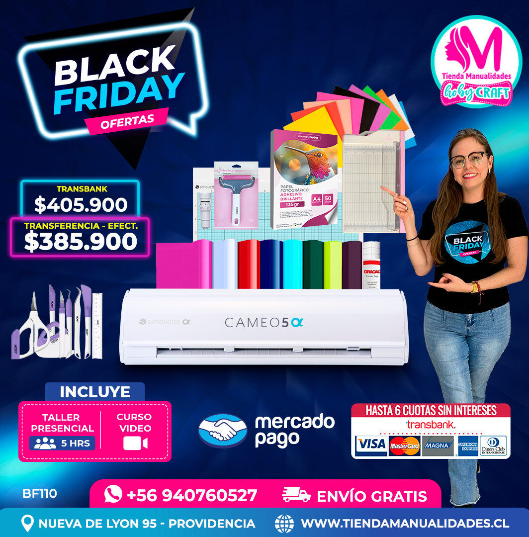 BF110 Kit Silhouette Cameo 5 Alfa blanca - Entrega inmediata