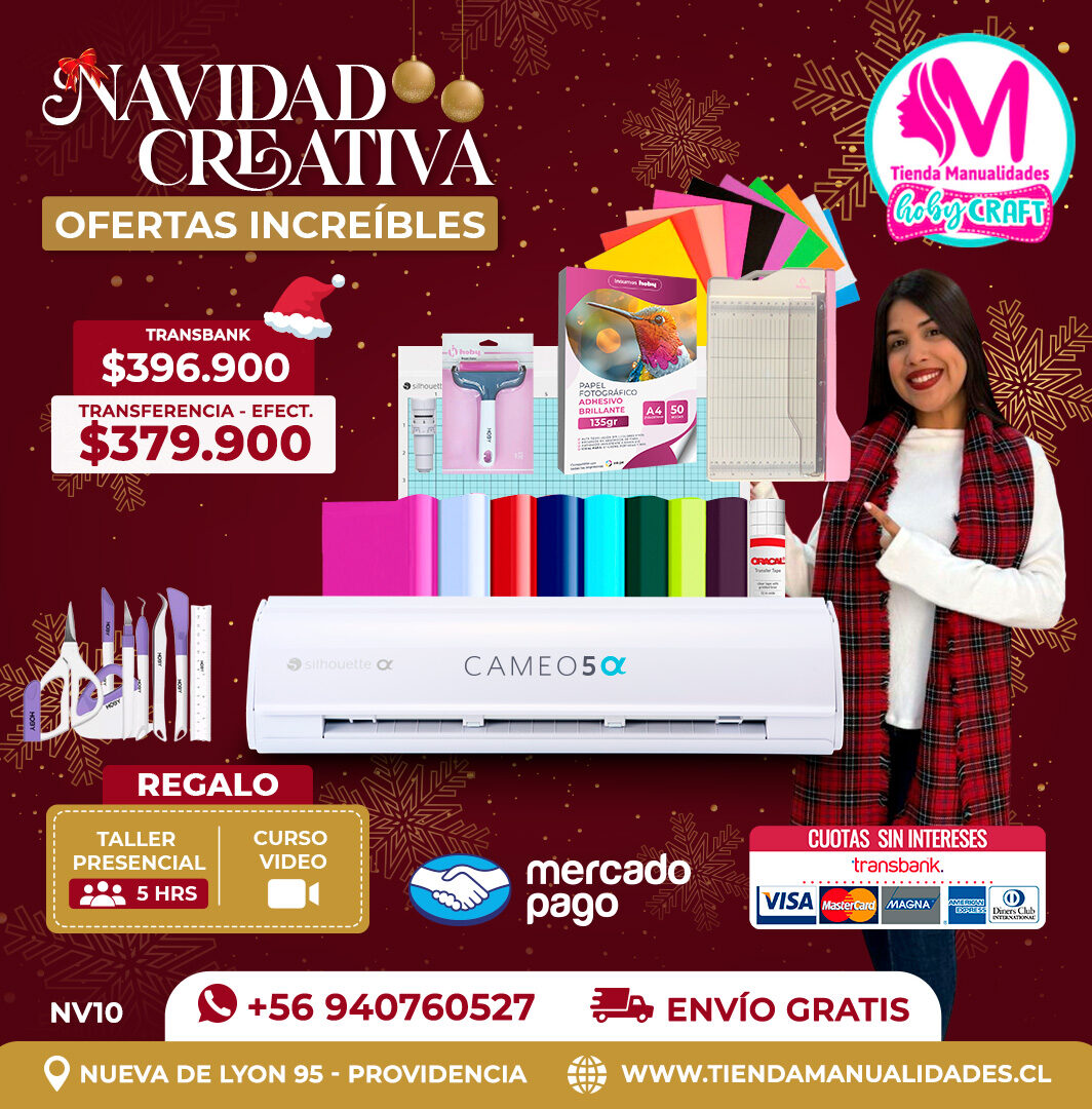 NV110 Kit Silhouette Cameo 5 Alfa blanca - Entrega inmediata