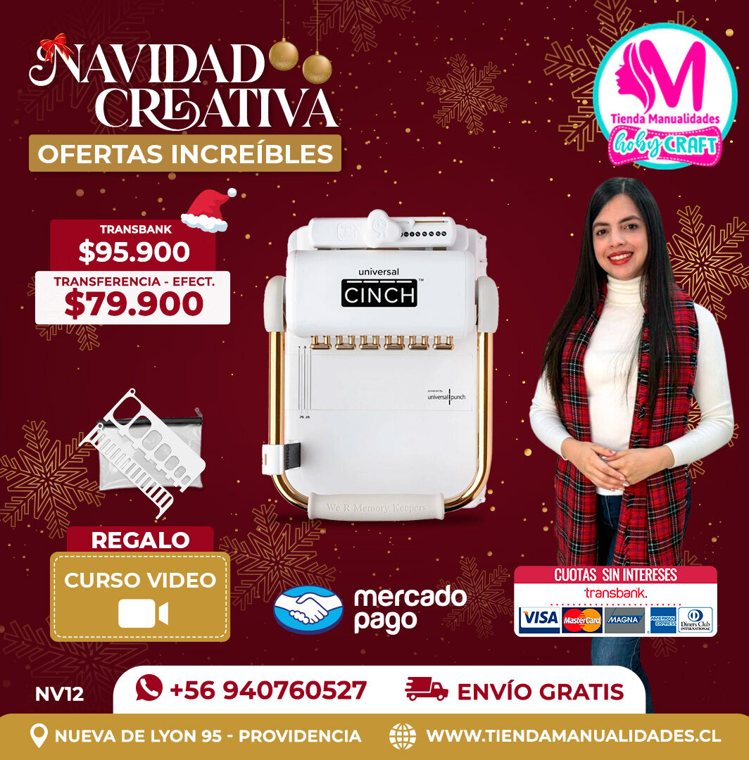 NV12 Encuadernadora Universal Cinch – Envío gratis