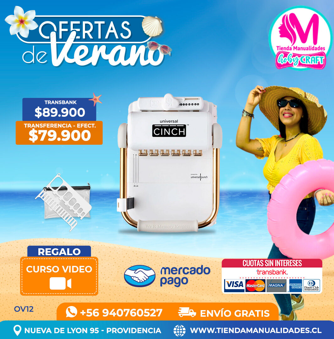 OV12 Encuadernadora Universal Cinch – Envío gratis