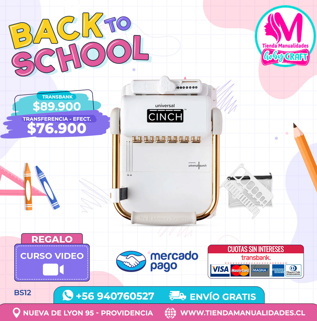 BS12 Encuadernadora Universal Cinch – Envío gratis