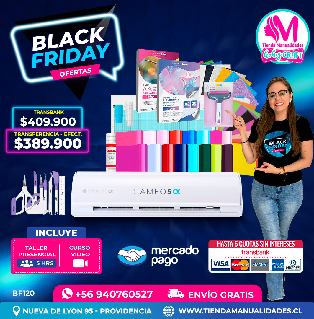 BF120 Kit Silhouette Cameo 5 Alfa blanca - Entrega inmediata