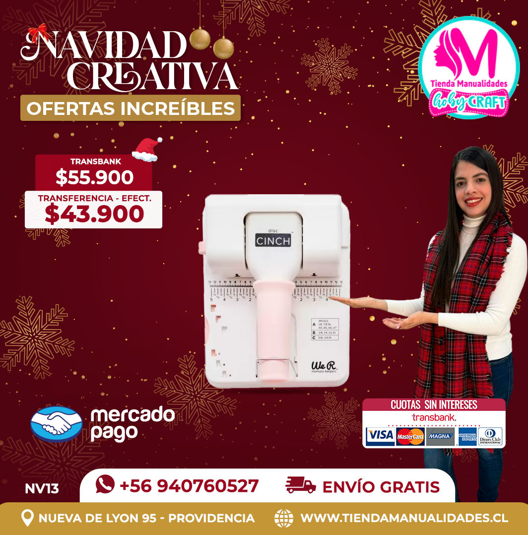 NV13 Encuadernadora Disc Cinch – Envío gratis