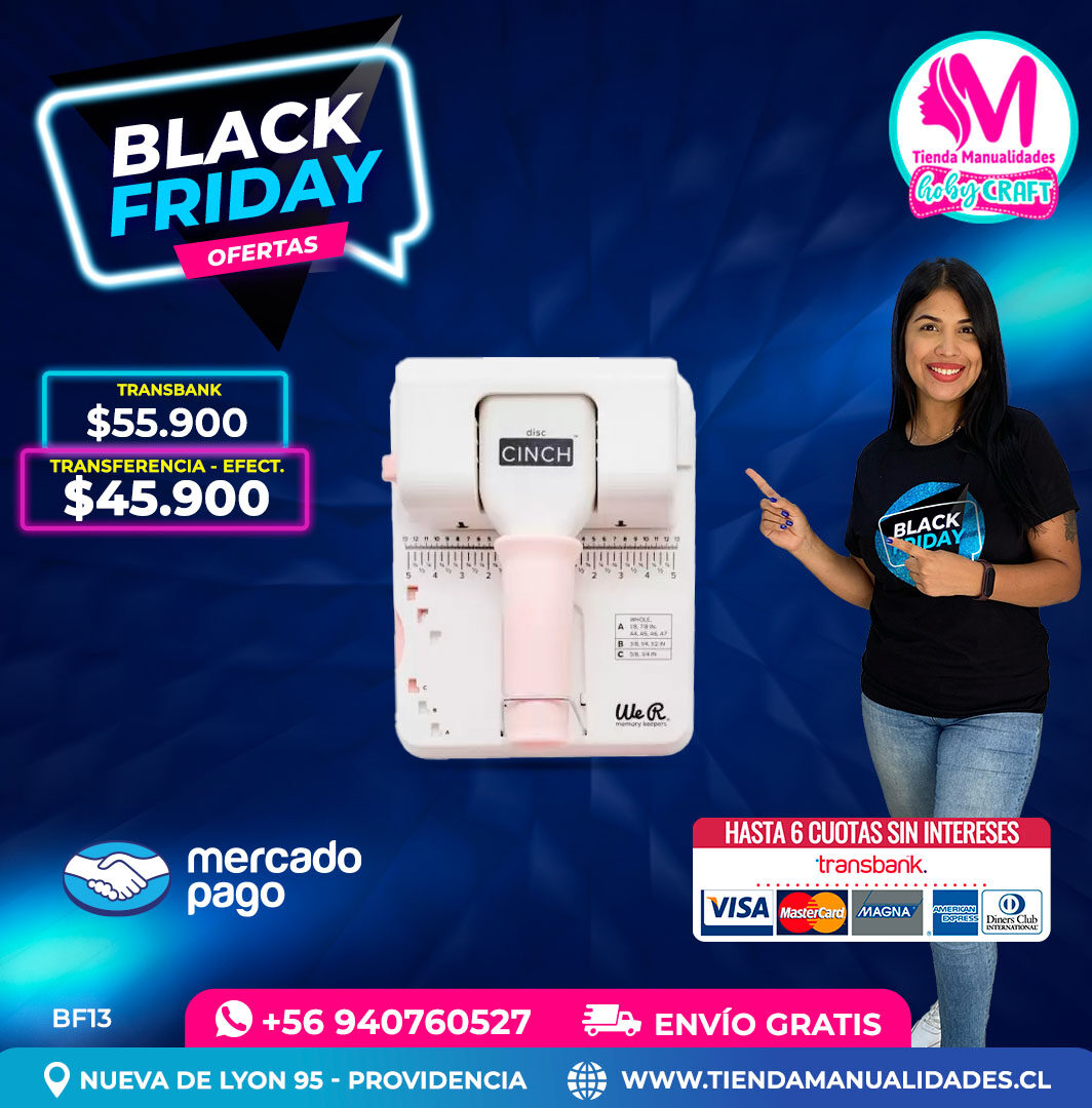 BF13 Encuadernadora Disc Cinch – Envío gratis