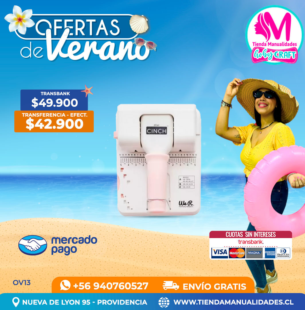 OV13 Encuadernadora Disc Cinch – Envío gratis