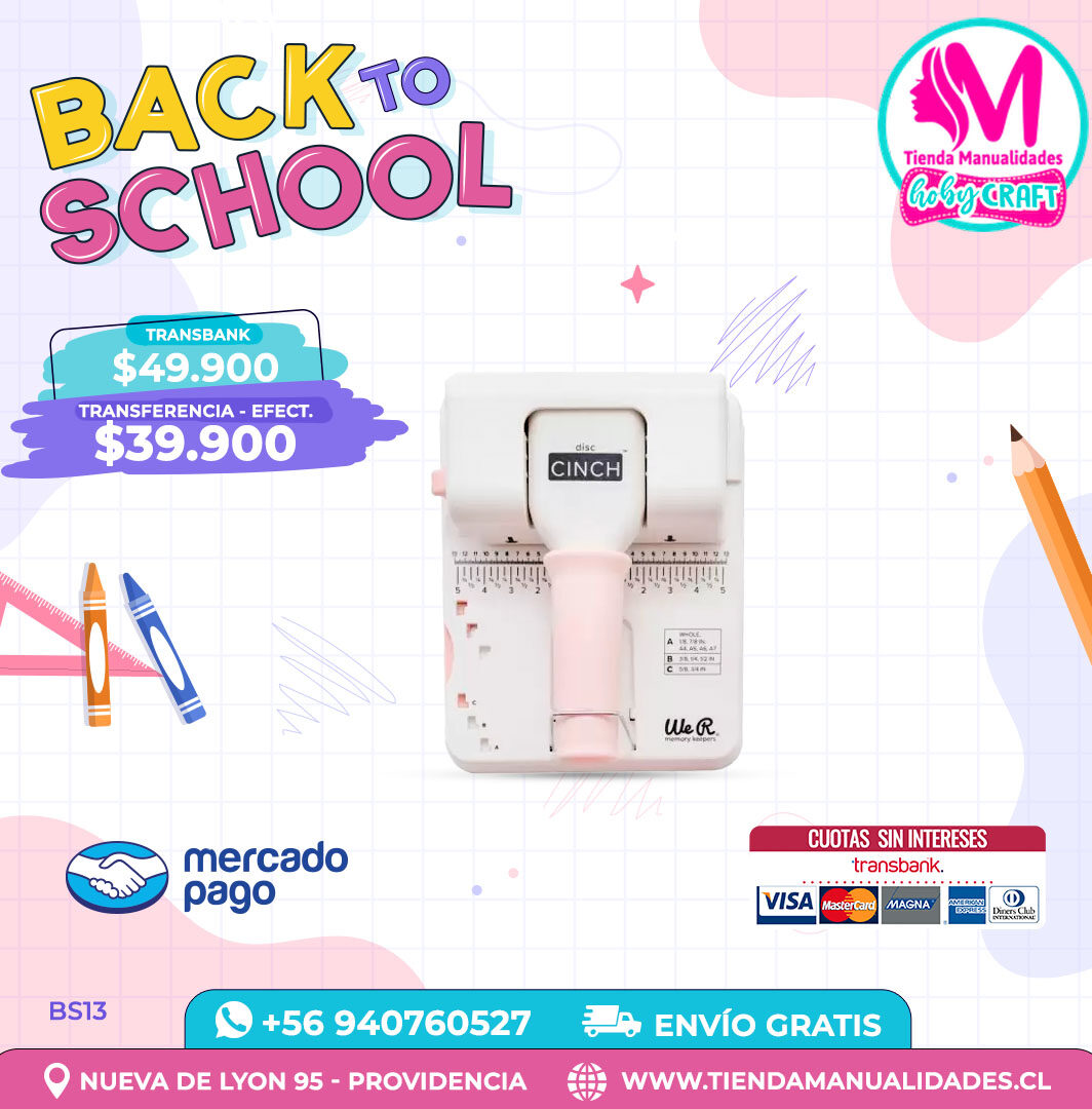 BS13 Encuadernadora Disc Cinch – Envío gratis