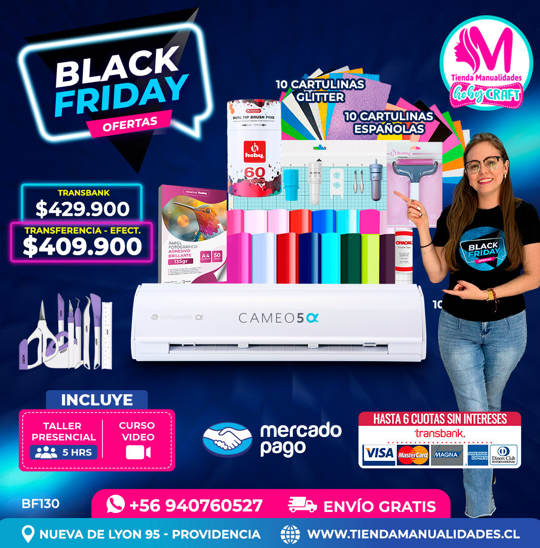 BF130 Kit Silhouette Cameo 5 Alfa blanca - Entrega inmediata