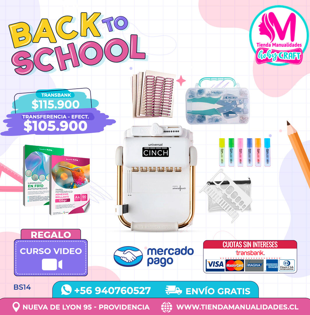 BS14 Kit encuadernadora Universal Cinch – Envío gratis
