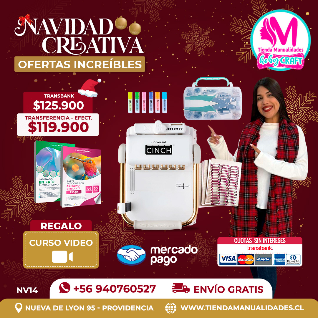 NV14 Kit encuadernadora Universal Cinch – Envío gratis