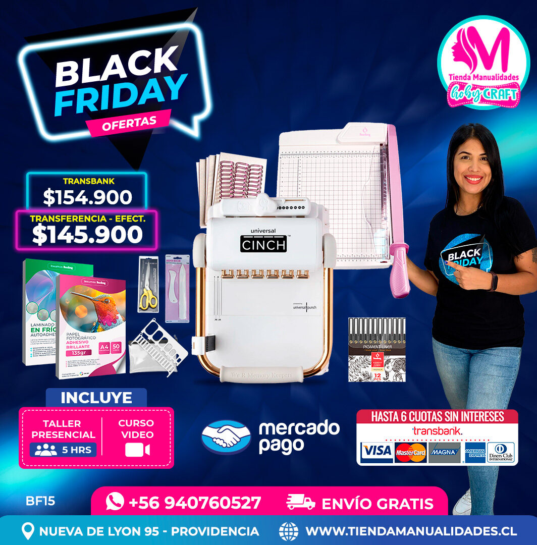 BF15 Kit encuadernadora Universal Cinch – Envío gratis