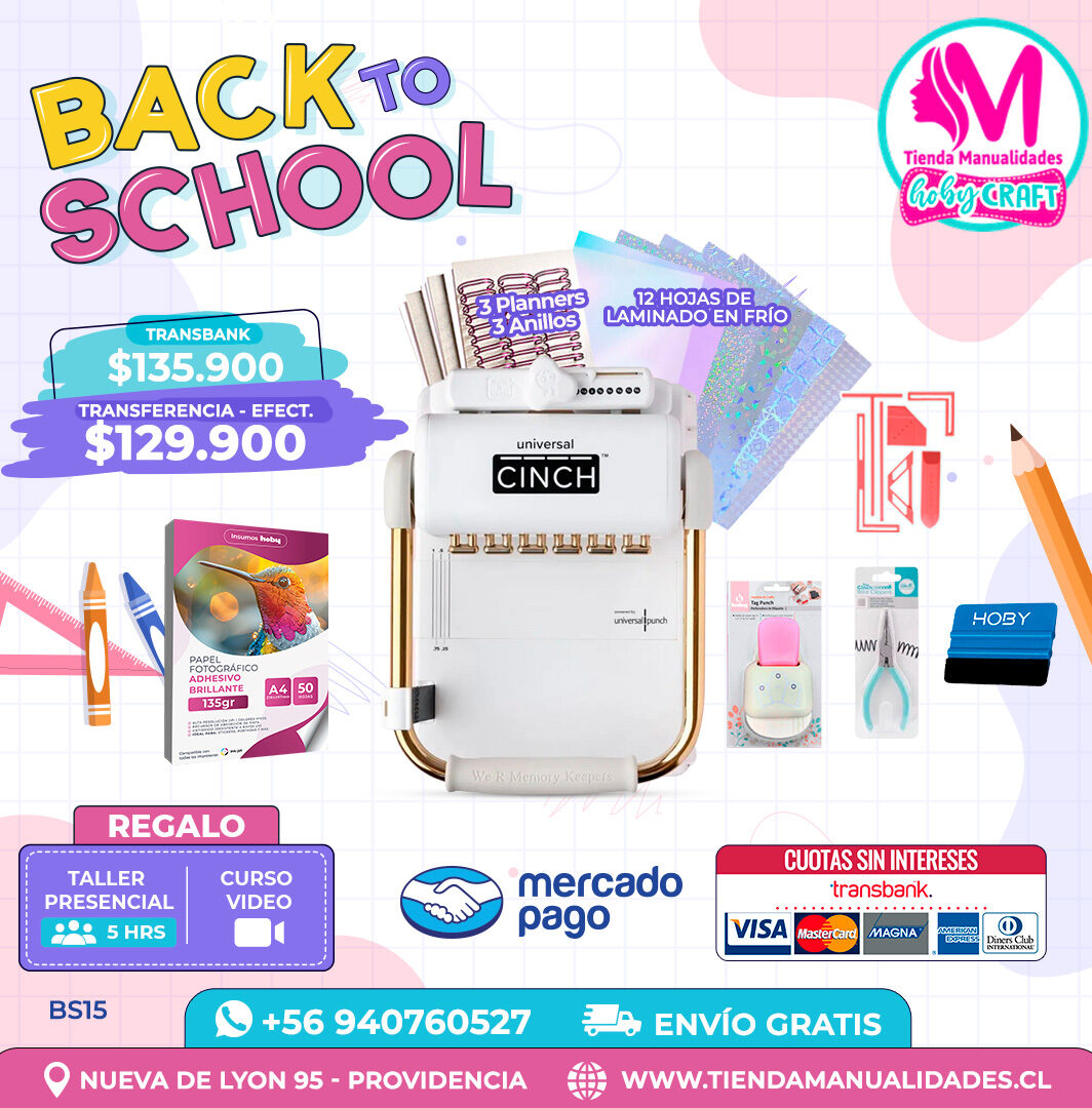 BS15 Kit encuadernadora Universal Cinch – Envío gratis