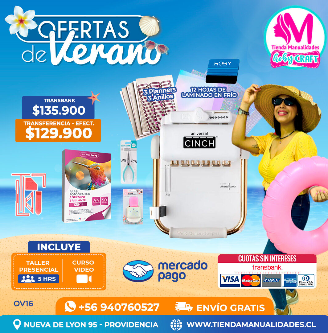 OV16 Kit encuadernadora Universal Cinch – Envío gratis
