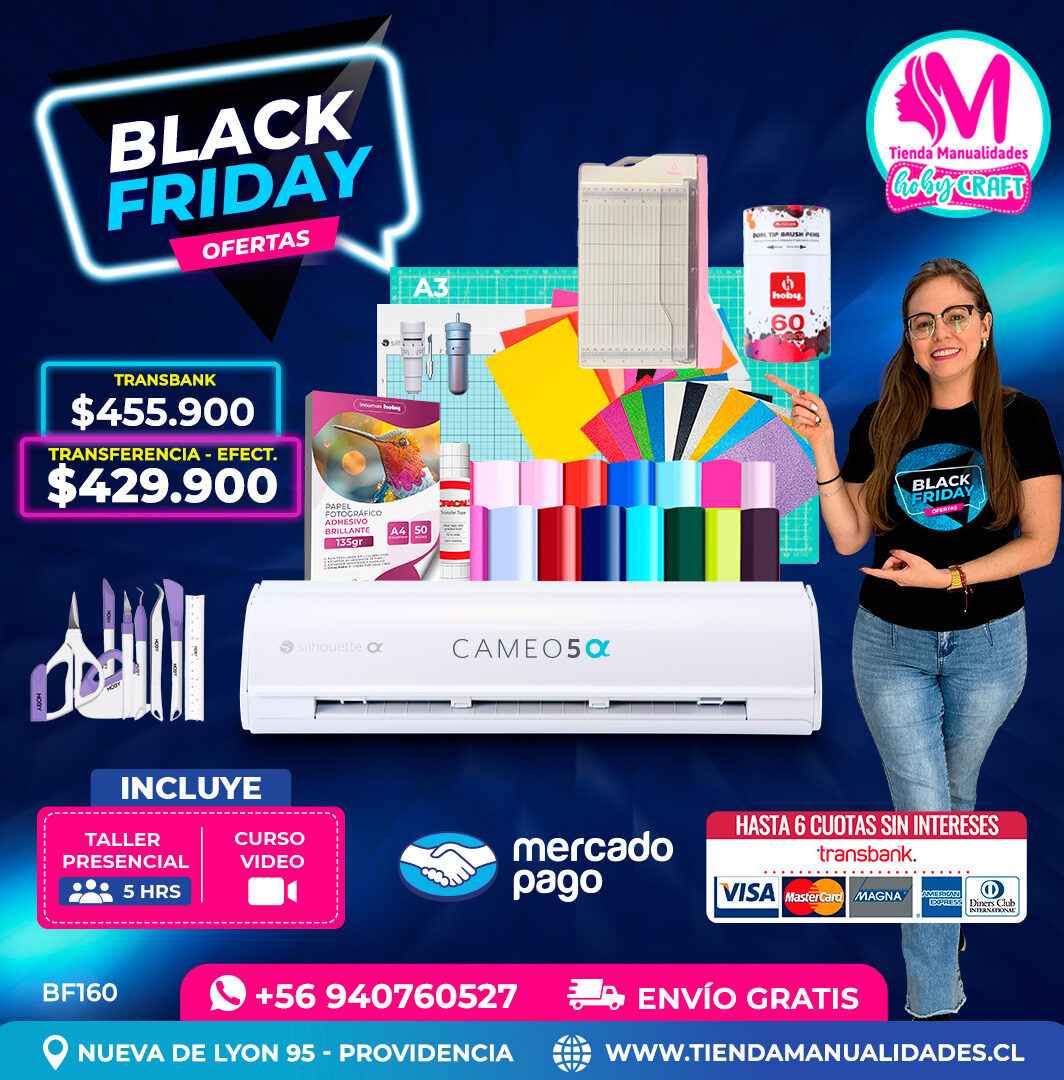 BF160 Kit Silhouette Cameo 5 Alfa blanca - Entrega inmediata