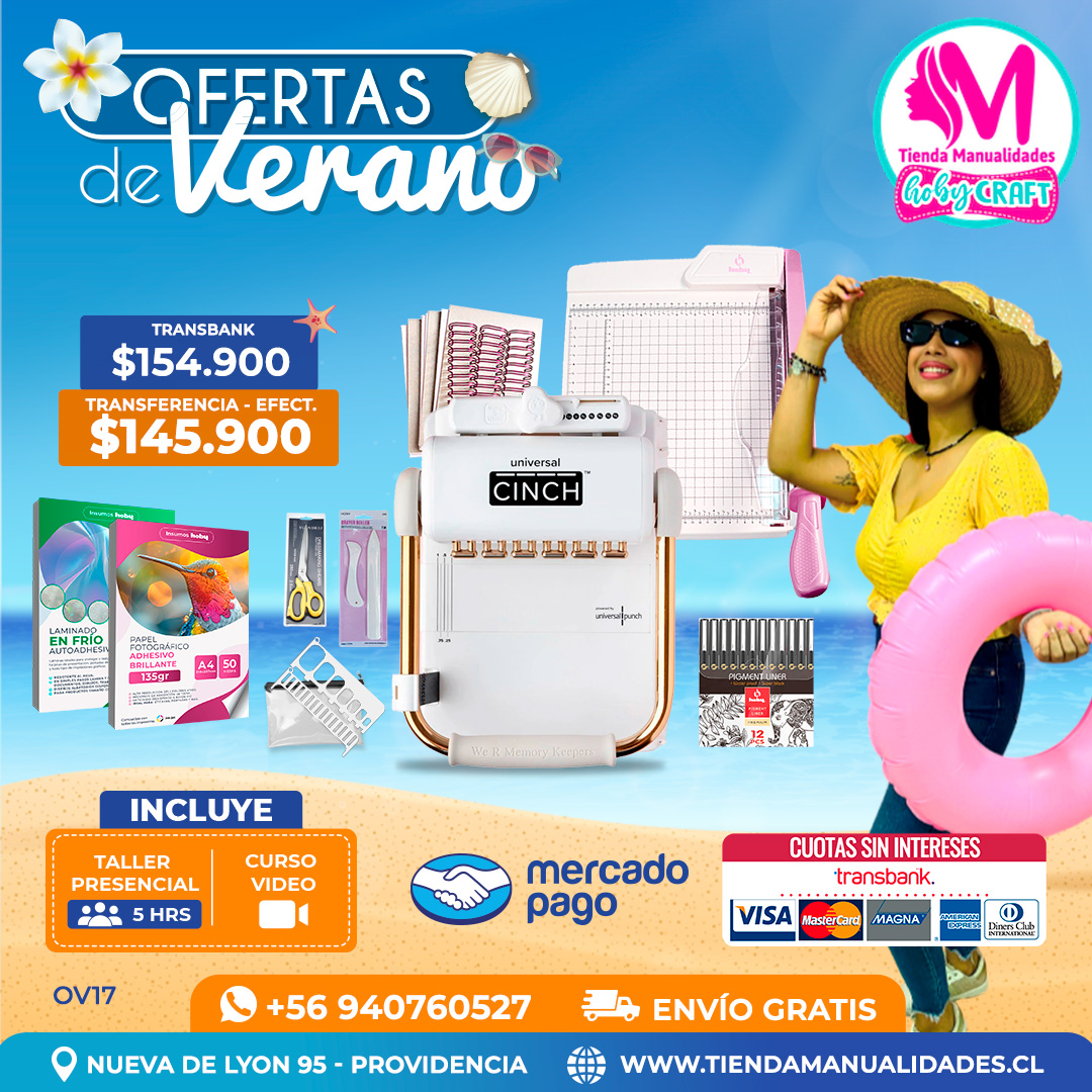 OV17 Kit encuadernadora Universal Cinch – Envío gratis