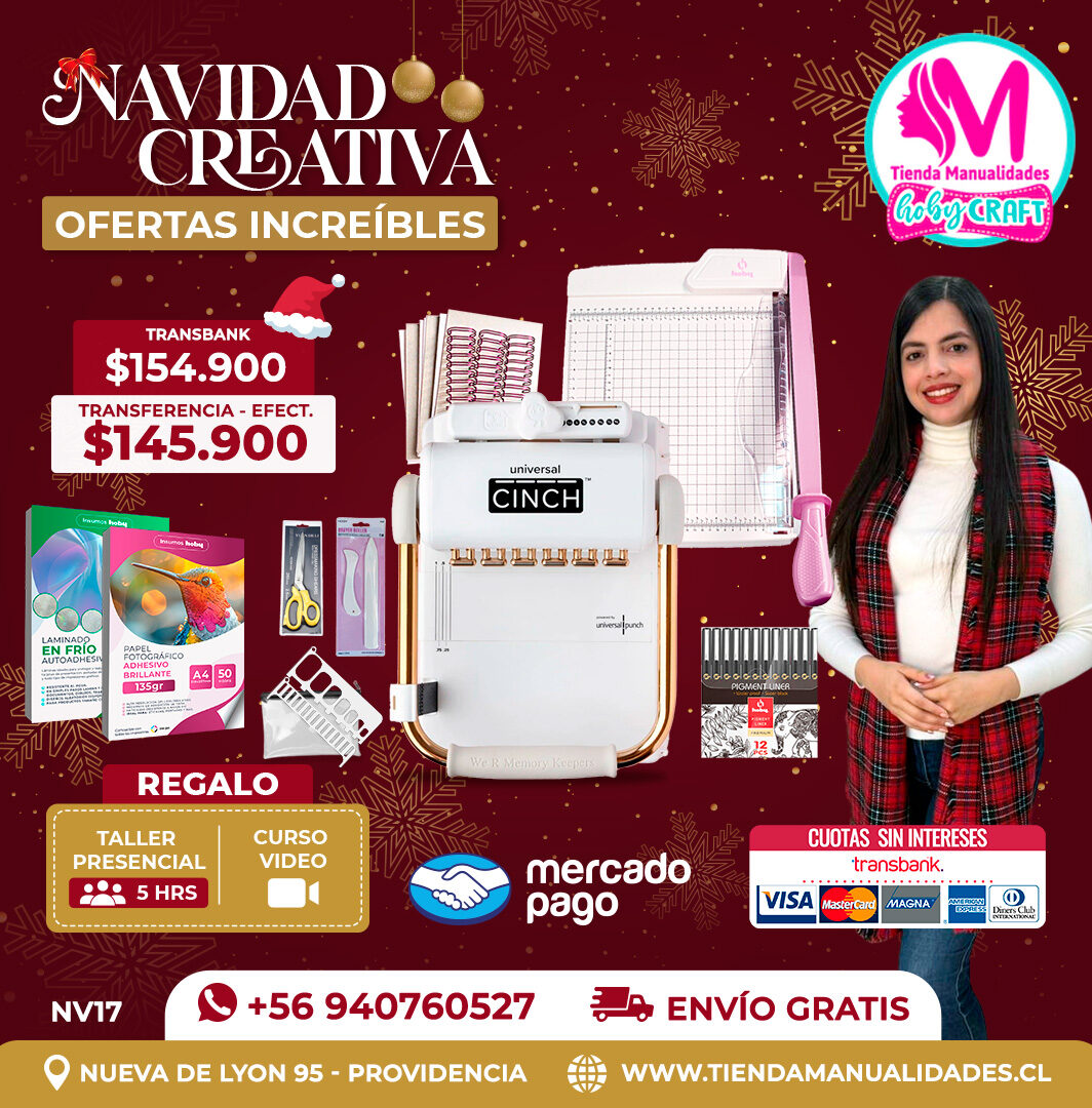 NV17 Kit encuadernadora Universal Cinch – Envío gratis