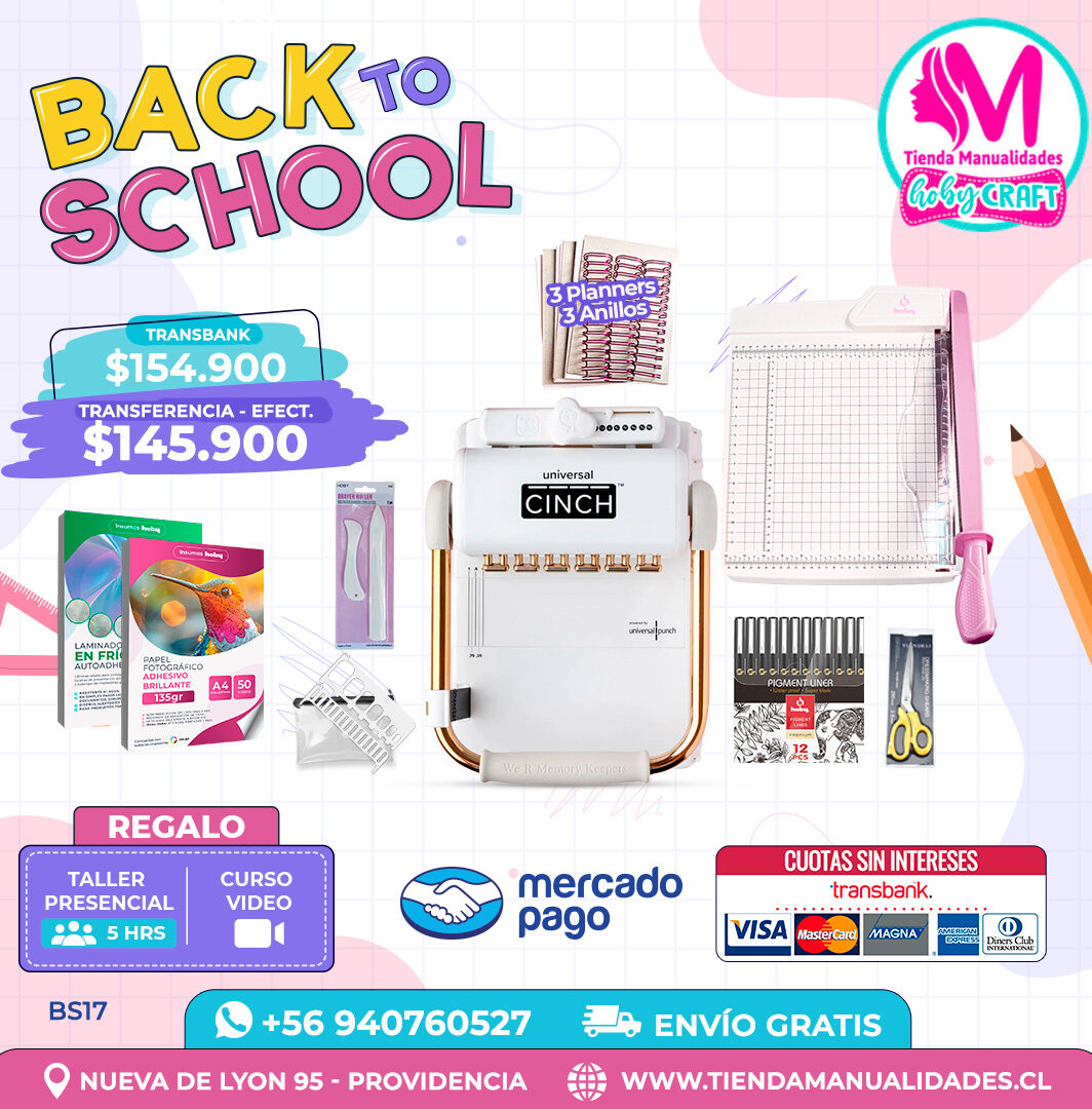 BS17 Kit encuadernadora Universal Cinch – Envío gratis