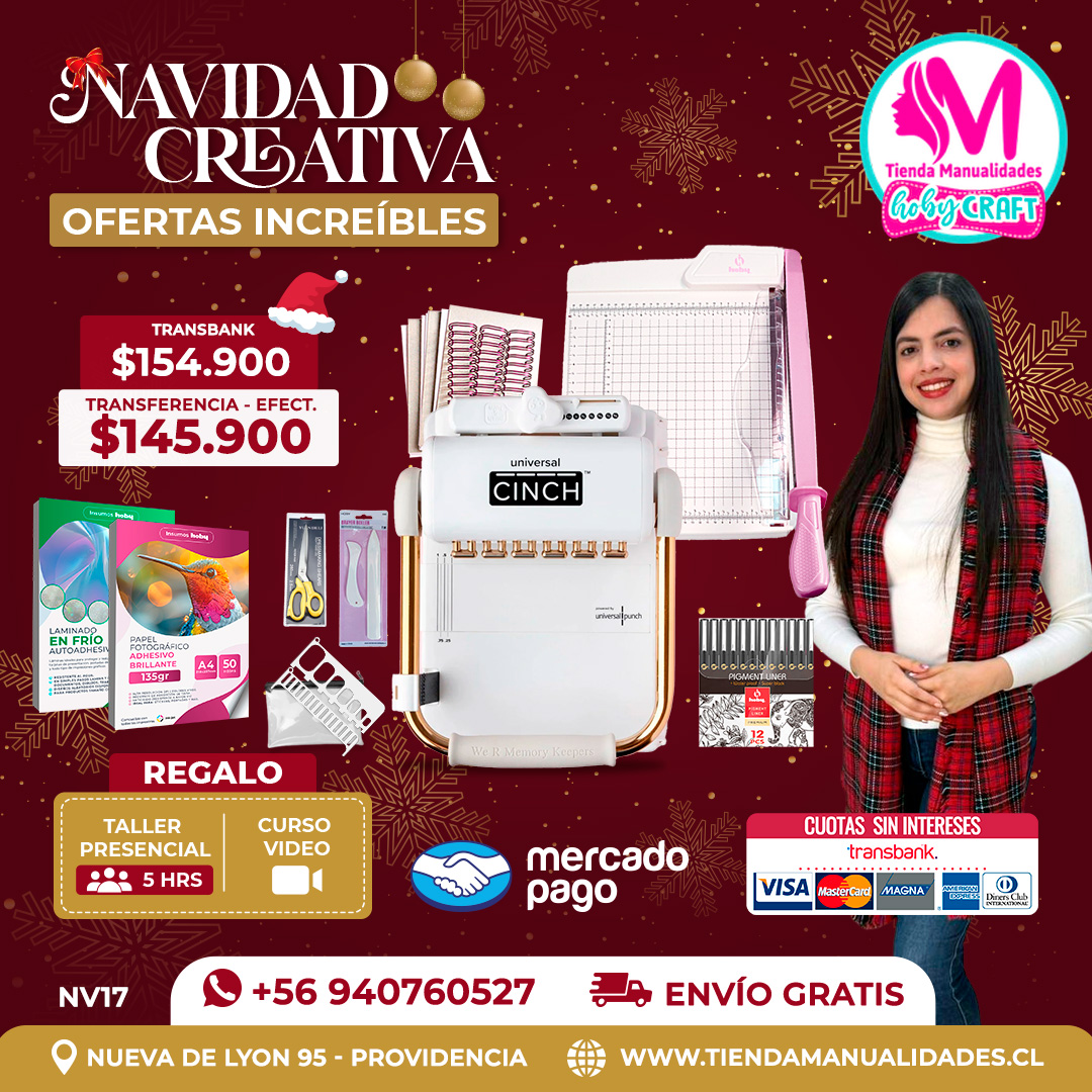 NV17 Kit encuadernadora Universal Cinch – Envío gratis