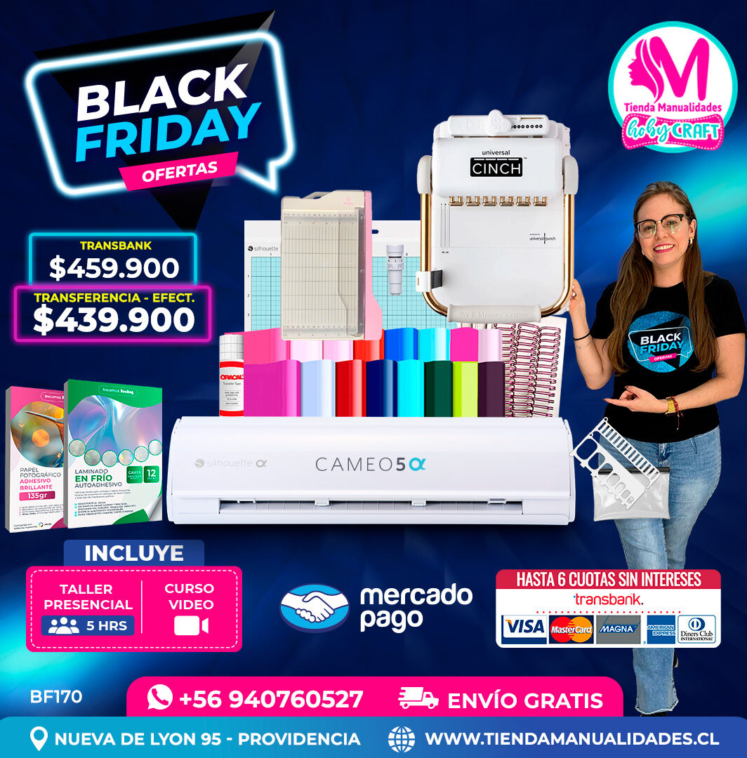 BF170 Kit Silhouette Cameo 5 Alfa blanca - Entrega inmediata