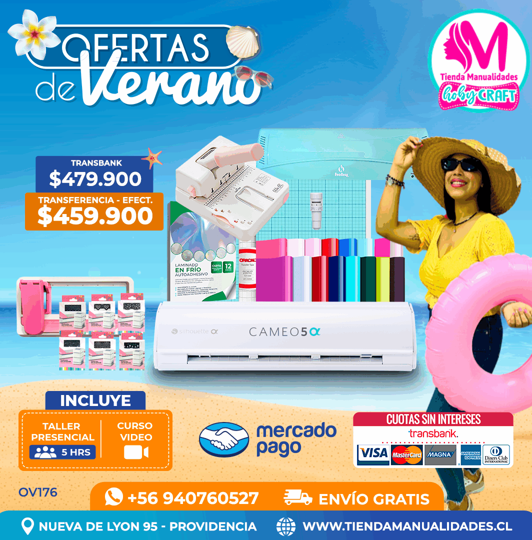 OV176 Kit Silhouette Cameo 5 Alfa blanca - Entrega inmediata