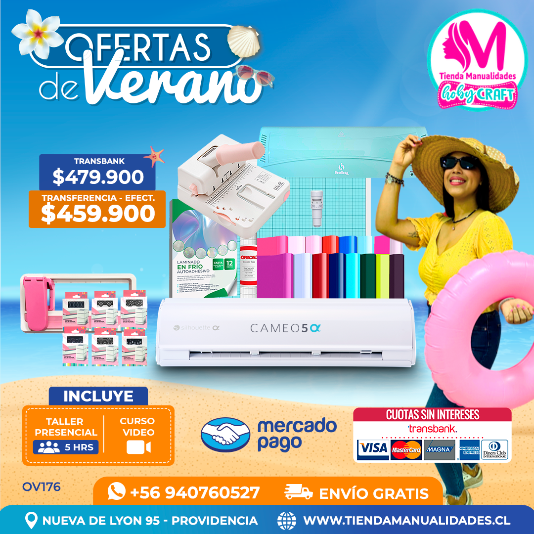 OV176 Kit Silhouette Cameo 5 Alfa blanca - Entrega inmediata