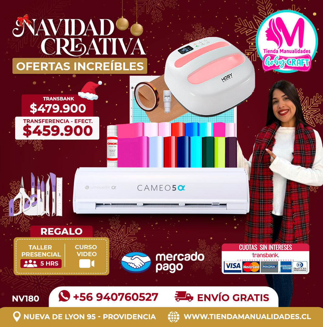 NV180 Kit Silhouette Cameo 5 Alfa blanca - Entrega inmediata