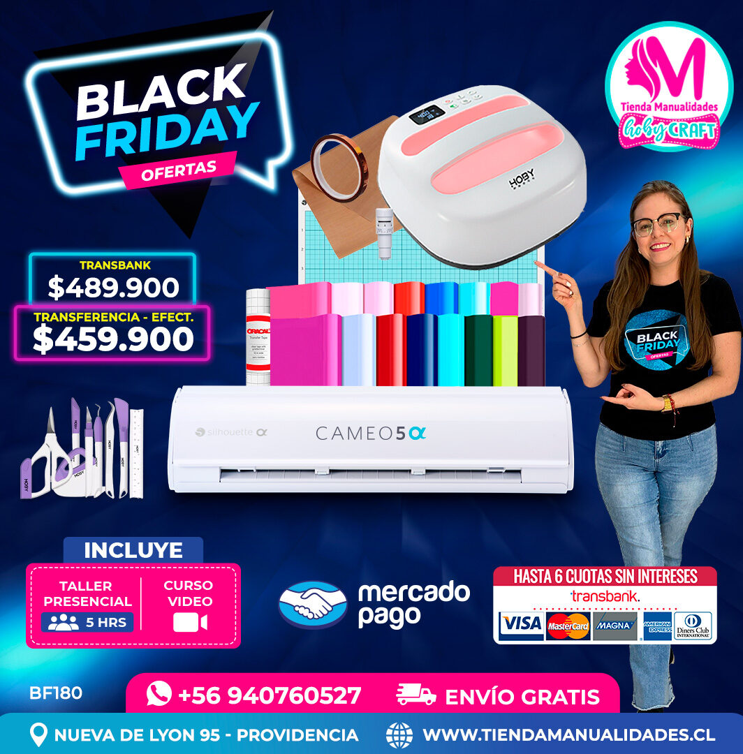 BF180 Kit Silhouette Cameo 5 Alfa blanca - Entrega inmediata