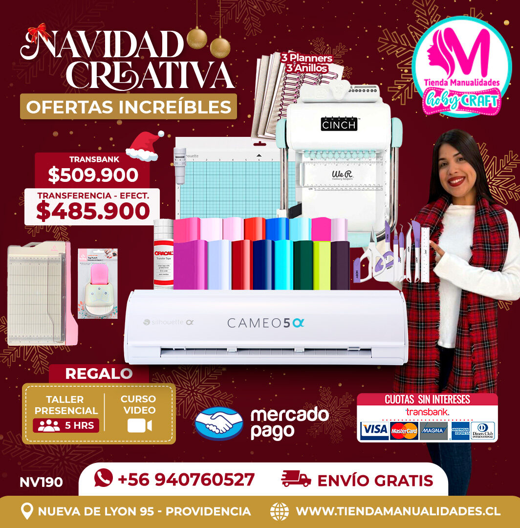 NV190 Kit Silhouette Cameo 5 Alfa blanca - Entrega inmediata