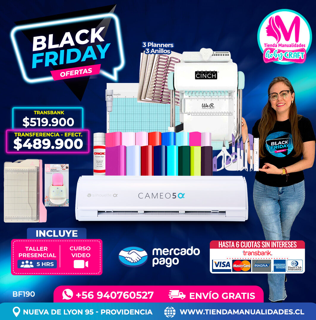 BF190 Kit Silhouette Cameo 5 Alfa blanca - Entrega inmediata