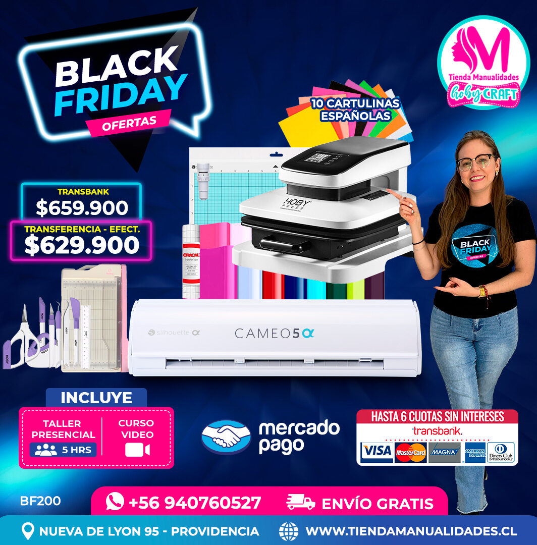 BF200 Kit Silhouette Cameo 5 Alfa blanca - Entrega inmediata