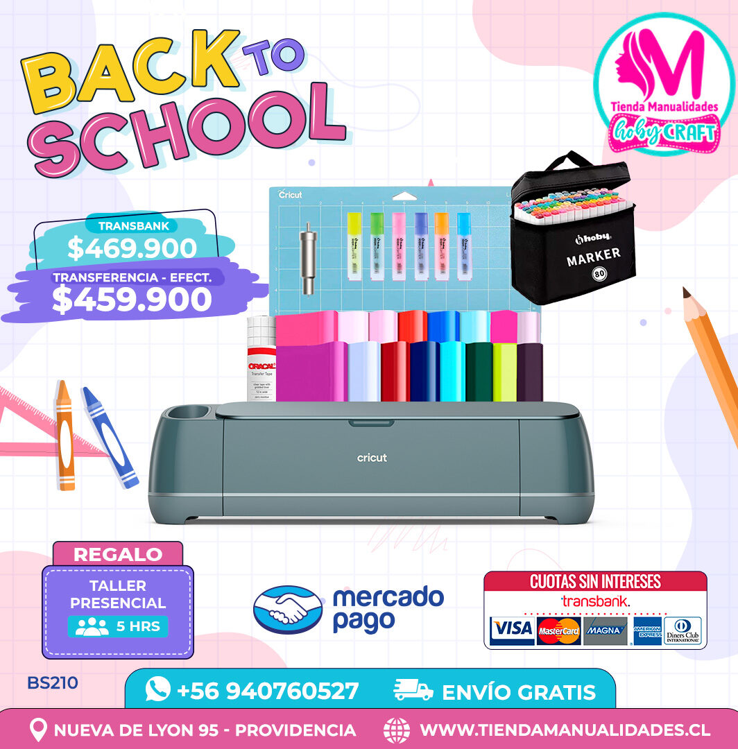 BS210 Kit Cricut Maker 4 – Envío gratis